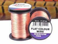 Hends Flat Colour Wire Medium - COPPER BESTEN KUNSTKODER Angelshop