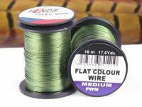 Hends Flat Colour Wire Medium - OLIVE BESTEN KUNSTKODER Angelshop