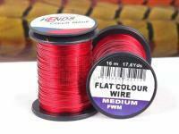 Hends Flat Colour Wire Medium - RED BESTEN KUNSTKODER Angelshop