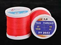 Hends Tag Thread - Fluo Red BESTEN KUNSTKODER Angelshop