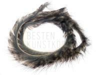 Hends Zonker Strip Muskrat 1.5mm - Natural - Black tip BESTEN KUNSTKODER Angelshop