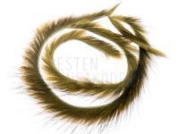 Hends Zonker Strip Muskrat 1.5mm - Olive - Black tip BESTEN KUNSTKODER Angelshop