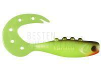 Dragon Gummifisch Hitman 10cm - Yellow Fluo/Black | Red BESTEN KUNSTKODER Angelshop