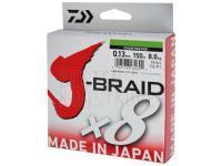 Geflochtene Schnur Daiwa J-Braid 150m 0.13mm chartreuse BESTEN KUNSTKODER Angelshop