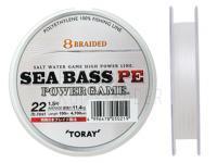 Geflechtschnur Toray Sea Bass PE Power Game 8 Braided Natural 150m 20lb #1.2
