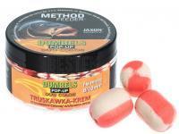Jaxon Dumbels Duo Color Pop-Up Method Feeder 30g 8/10mm - Strawberry-Cream BESTEN KUNSTKODER Angelshop