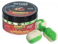 Jaxon Dumbels Duo Color Sinking Method Feeder 50g 8/10mm - Marzipan-Honey BESTEN KUNSTKODER Angelshop