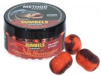 Jaxon Dumbels Duo Color Sinking Method Feeder 50g 8/10mm - Orange-Chocolate BESTEN KUNSTKODER Angelshop