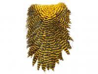 FutureFly Signature Hen Saddle - Sunburst/Yellow Grizzly BESTEN KUNSTKODER Angelshop