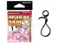 Snaps Decoy Spiral Snap SN-5 Mat Black #1 | 14lb BESTEN KUNSTKODER Angelshop