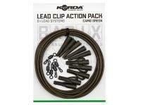 Korda Basix Lead Clip Action Pack Camo Green BESTEN KUNSTKODER Angelshop