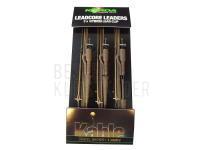 Korda Leadcore Leaders 3x Hybrid Lead Clip Gravel Brown 1m BESTEN KUNSTKODER Angelshop