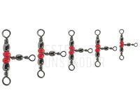 Jaxon Barrel Swivel triple with beads BESTEN KUNSTKODER Angelshop