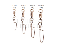 Mustad DemonLink BB Swivel with Coastlock Snap BESTEN KUNSTKODER Angelshop