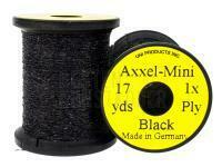 Uni Axxel-Mini Flash Tinsel Flash 1 Strand 17 yds - Black BESTEN KUNSTKODER Angelshop