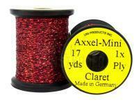 Uni Axxel-Mini Flash Tinsel Flash 1 Strand 17 yds - Claret BESTEN KUNSTKODER Angelshop