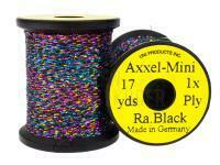 Uni Axxel-Mini Flash Tinsel Flash 1 Strand 17 yds - Rainbow Black BESTEN KUNSTKODER Angelshop