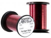 Semperfli Perdigon Body 30m 32yds 0.4mm 1/69" - Transluscent Red BESTEN KUNSTKODER Angelshop