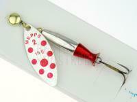 Spinner Mepps Aglia Long Heavy - Silver / Red Dots #1+/12g BESTEN KUNSTKODER Angelshop