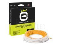 Fliegenschnüre Cortland Long Belly Distance Floating Orange/White WF7F