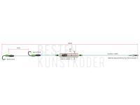 MADCAT Adjusta Profi River Rigs “Worm & Squid” - S 180cm #6/0 + #6/0 20g BESTEN KUNSTKODER Angelshop