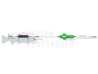 MADCAT Screaming Profi River Rigs “Dead Bait” - M 180CM  #2/0 + #8/0 40G BESTEN KUNSTKODER Angelshop