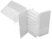 Kunstköderbox Meiho Reversible 85  Two Sided Plastic Lure Case - Clear BESTEN KUNSTKODER Angelshop