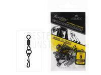 Schnellwechselwirbel mit Karabiner #8 - Black Nickel