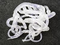 Hareline Mini Squiggle Worms - Clear UV BESTEN KUNSTKODER Angelshop