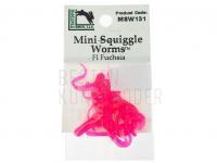 Hareline Mini Squiggle Worms - Fl Fuchsia BESTEN KUNSTKODER Angelshop