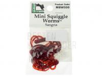 Hareline Mini Squiggle Worms - Sangria BESTEN KUNSTKODER Angelshop