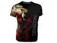 Breathable T-shirt Dragon - pike black L BESTEN KUNSTKODER Angelshop