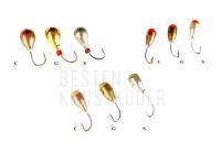 Jaxon Tungsten Mormyshkas Ice Jigs BESTEN KUNSTKODER Angelshop