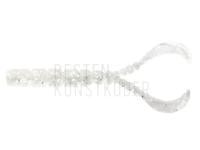 Gummifishe Mustad AJI Worm Chiki-Chiki 1.7" 4.3cm - Clear Silver Glitter BESTEN KUNSTKODER Angelshop