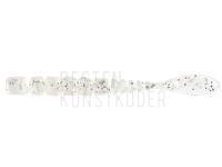 Gummifishe Mustad AJI Worm Fla-Fla 2" 5cm - Clear Silver Glitter BESTEN KUNSTKODER Angelshop