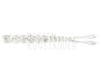 Gummifishe Mustad AJI Worm Pilo-Pilo 2" 5cm - Clear Silver Glitter BESTEN KUNSTKODER Angelshop