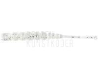 Gummifishe Mustad AJI Worm Plu-Plu 2" 5cm - Clear Silver Glitter BESTEN KUNSTKODER Angelshop