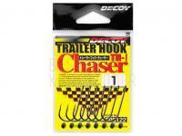 Haken Decoy Trailer Hook Chaser TH-1 NS BLACK - #1/0 BESTEN KUNSTKODER Angelshop