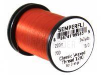 Semperfli Classic Waxed Thread 12/0 240 Yards - Hot Orange BESTEN KUNSTKODER Angelshop