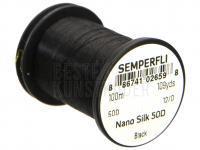 Thread Semperfli Nano Silk 50D 12/0 100m 109yds - Black BESTEN KUNSTKODER Angelshop