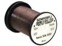 Thread Semperfli Nano Silk 50D 12/0 50m 54yds - Brown BESTEN KUNSTKODER Angelshop