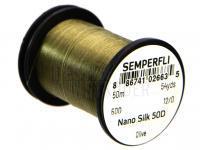 Thread Semperfli Nano Silk 50D 12/0 50m 54yds - Olive BESTEN KUNSTKODER Angelshop