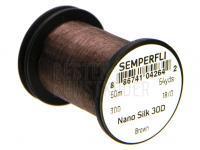 Thread Semperfli Nano Silk Ultra 30D 18/0 50m 54yds - Brown BESTEN KUNSTKODER Angelshop