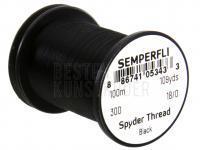 Semperfli Spyder Thread 18/0 100m 109yds 30D - Black BESTEN KUNSTKODER Angelshop