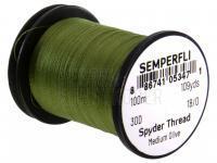 Semperfli Spyder Thread 18/0 100m 109yds 30D - Medium Olive BESTEN KUNSTKODER Angelshop