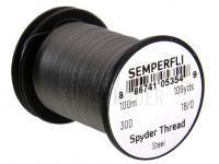Semperfli Spyder Thread 18/0 100m 109yds 30D - Steel BESTEN KUNSTKODER Angelshop