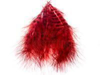 Feather Grizzly Marabou - Red Orange/Black BESTEN KUNSTKODER Angelshop