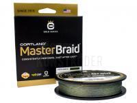 Geflochtene Schnüre Cortland Master Braid 150 yds Moss Green 10lb | .006 in | .152 mm