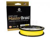 Geflochtene Schnüre Cortland Master Braid 150 yds Yellow 10lb | .006 in | .152 mm