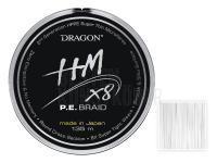 Geflochtene Schnüre Dragon HM X8 P.E. Braid White 135m 0.12mm BESTEN KUNSTKODER Angelshop